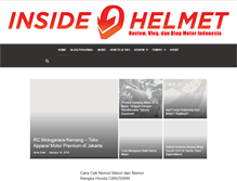 Tablet Screenshot of insidehelmet.com